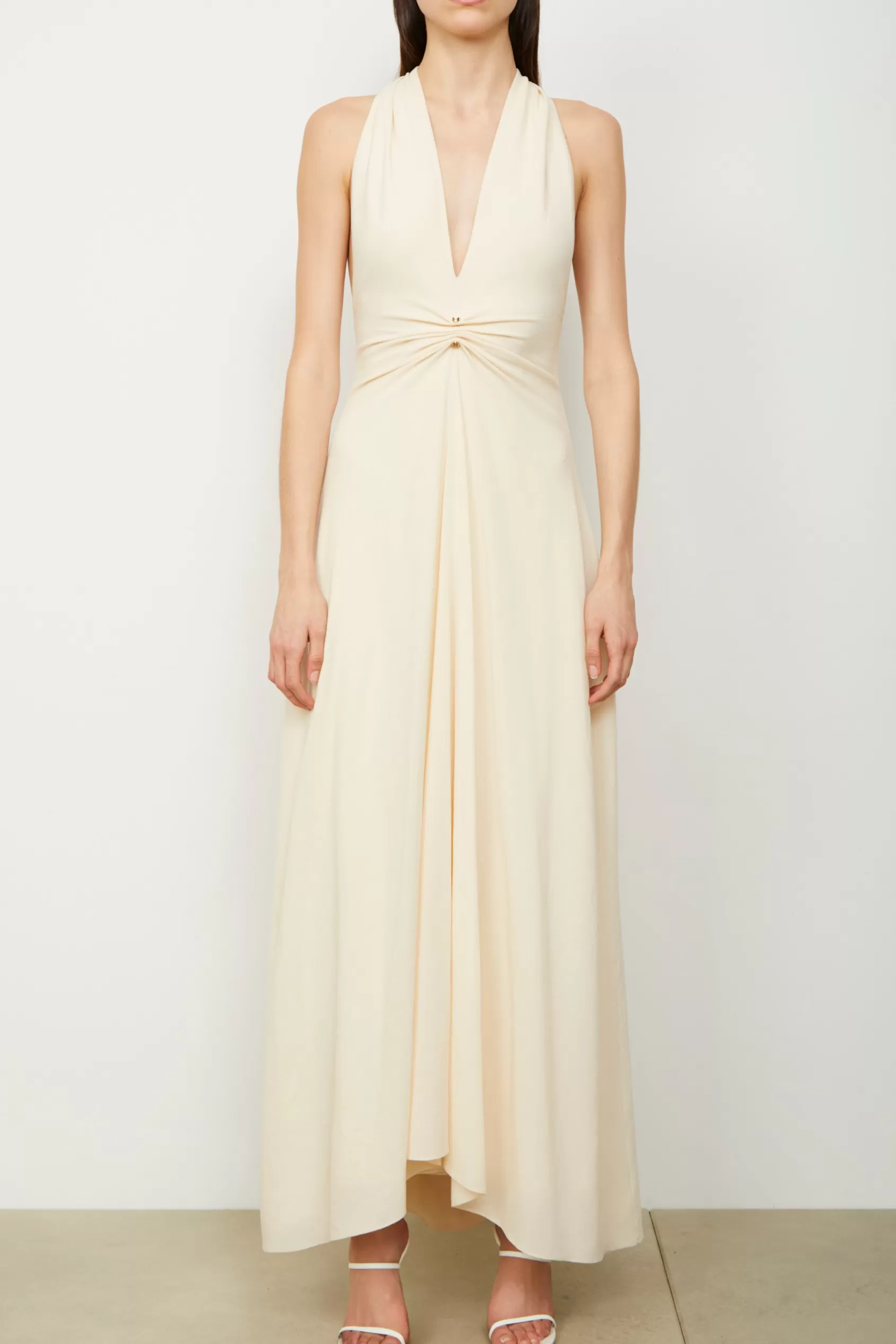 Dresses<Brandon Maxwell The Banks Dress In Ivory