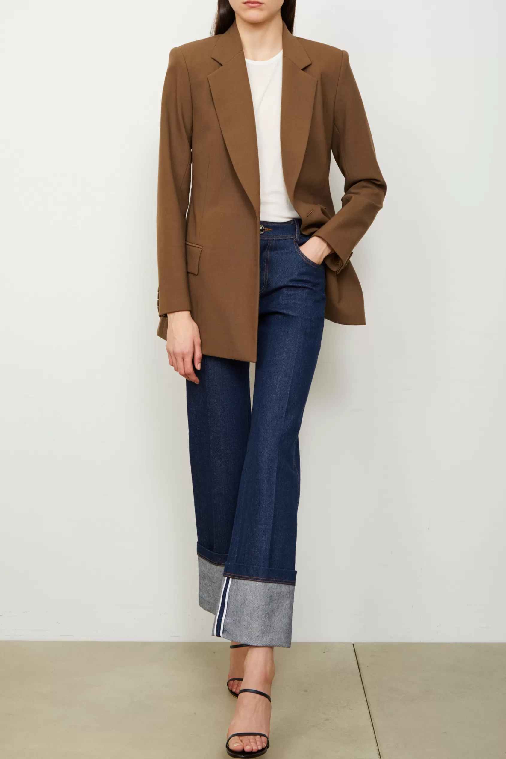 Denim | Bottoms<Brandon Maxwell The Bella Jean In Indigo
