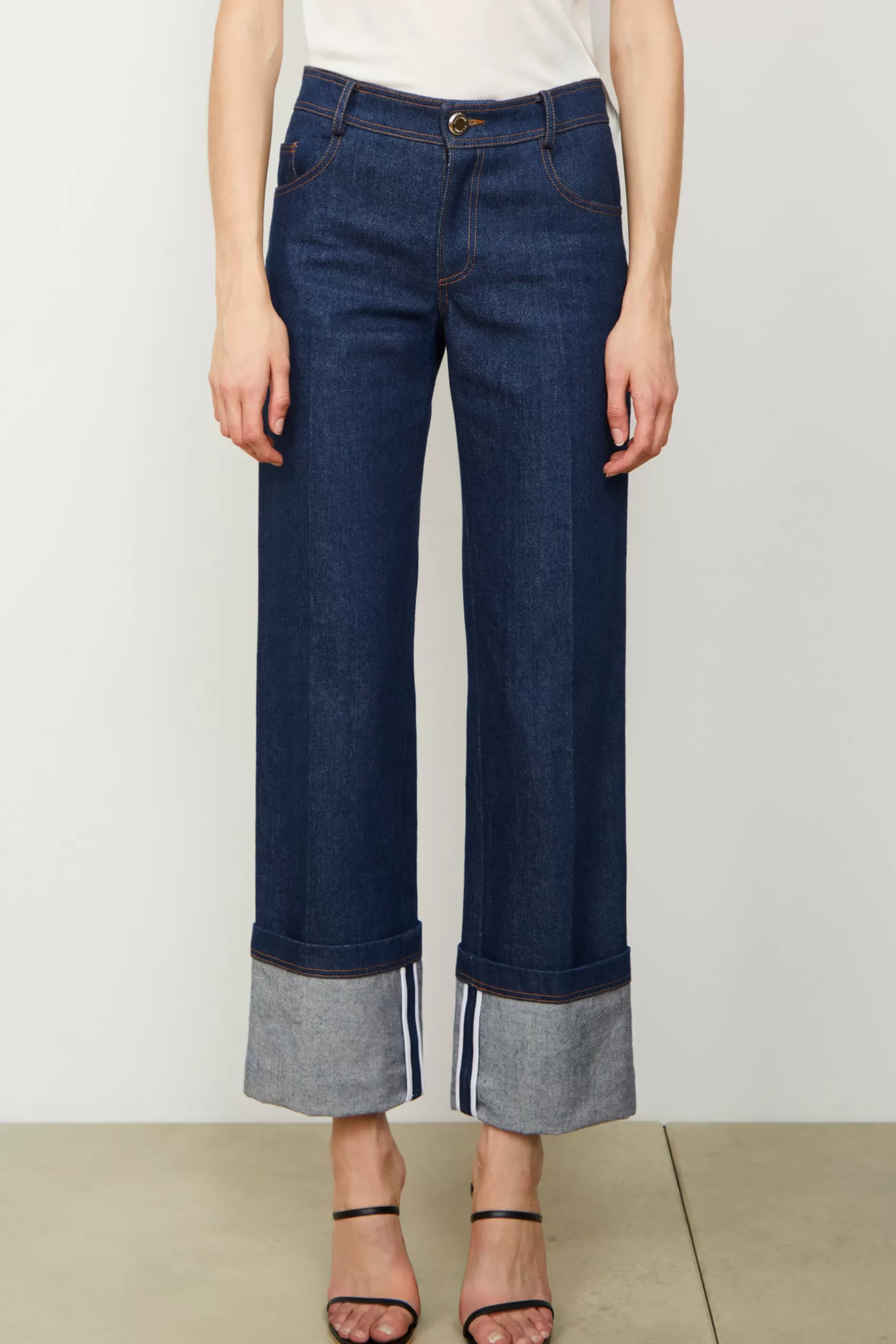 Denim | Bottoms<Brandon Maxwell The Bella Jean In Indigo