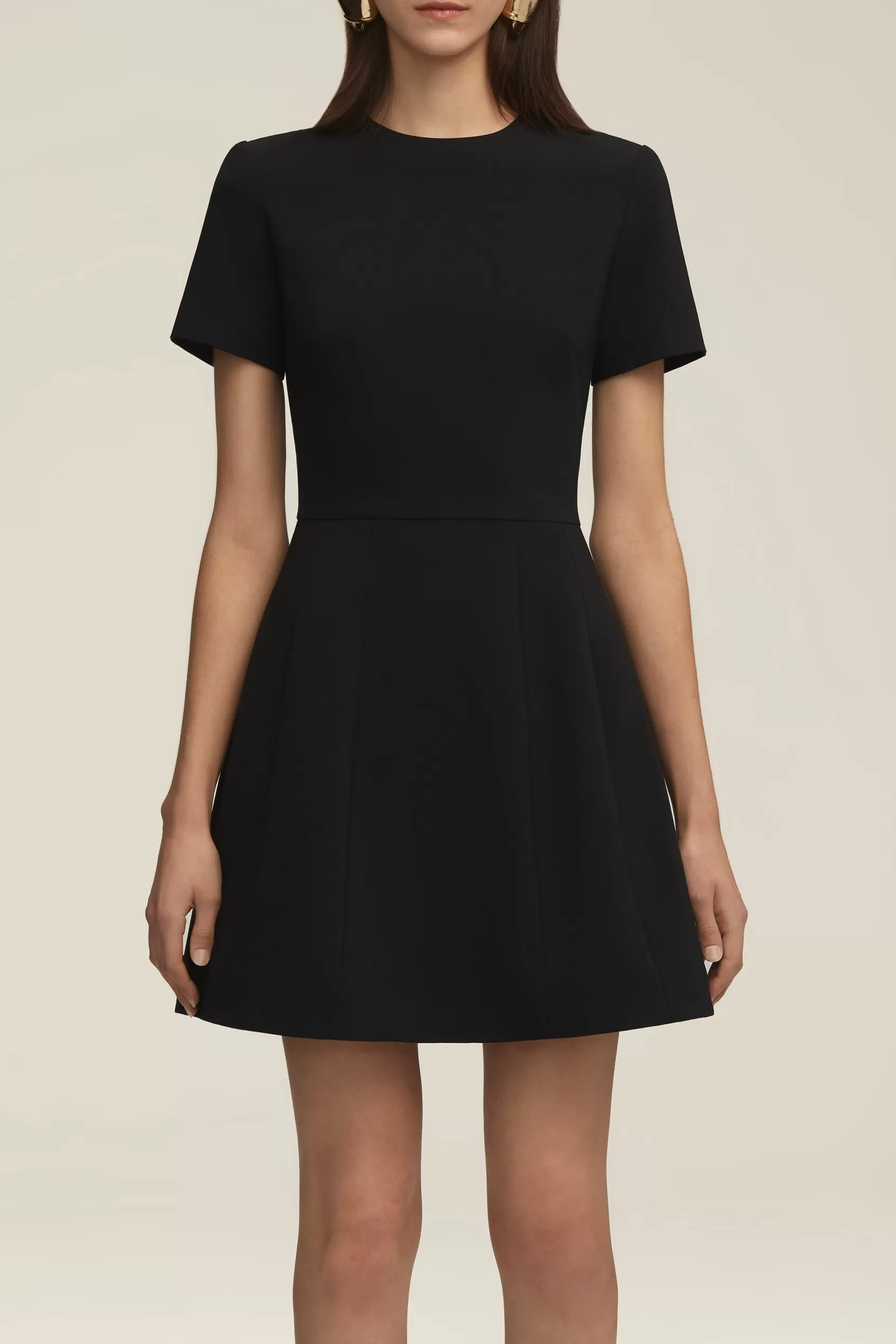 Dresses<Brandon Maxwell The Bianca Mini Bubble Dress In Black