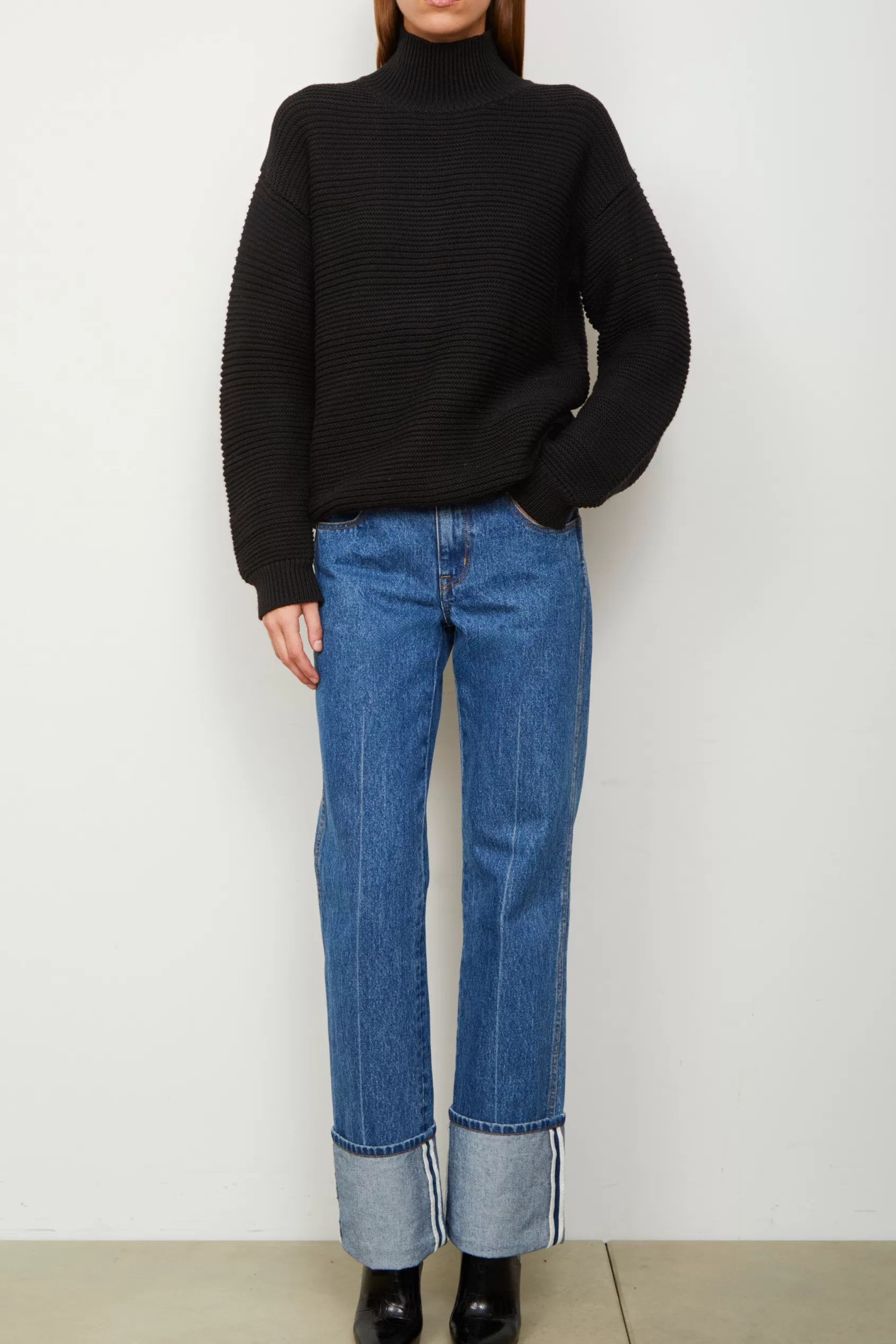 Knitwear<Brandon Maxwell The Charlie Sweater In Black