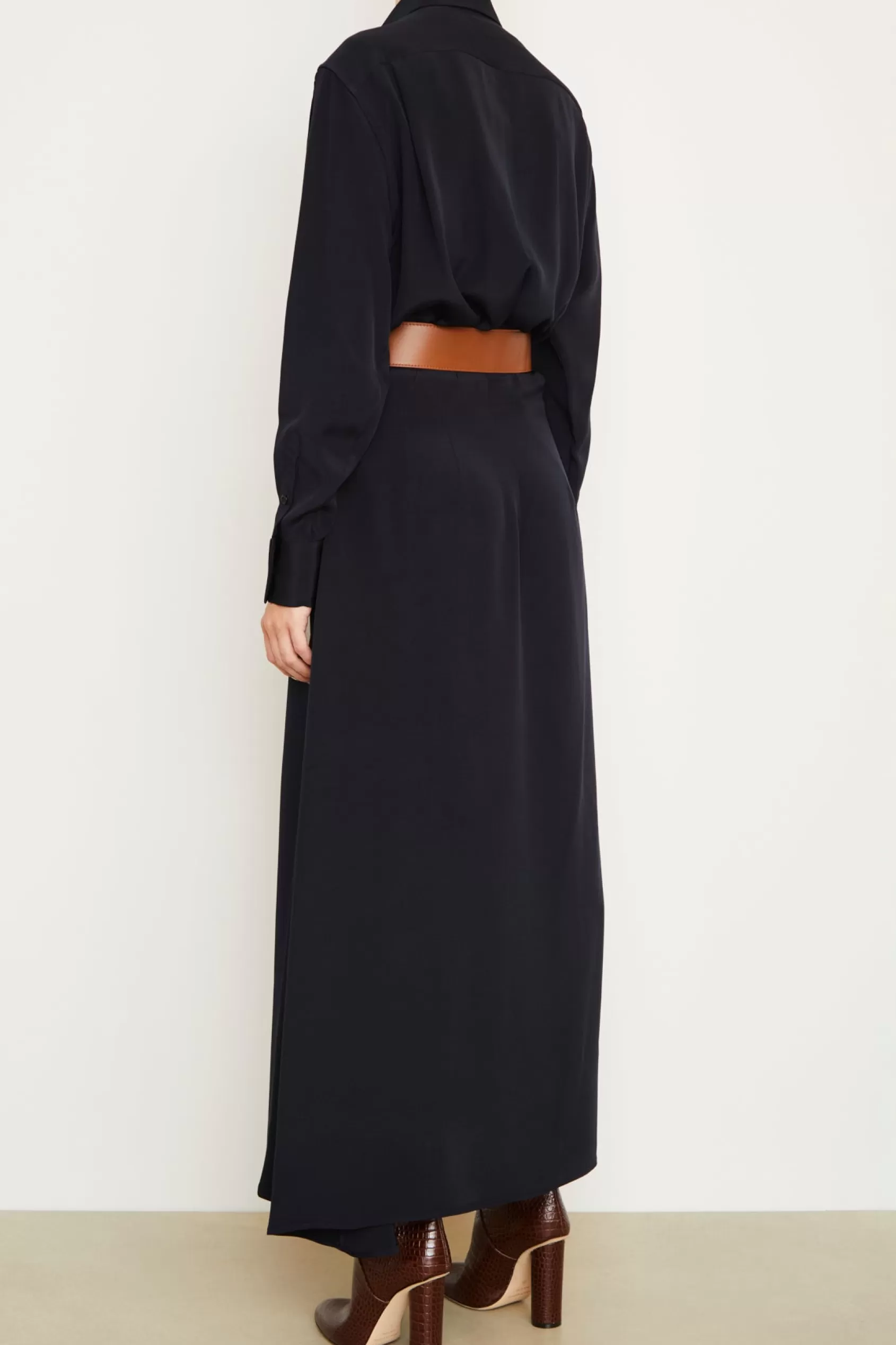 Dresses<Brandon Maxwell The Charlotte Shirt Dress In Navy