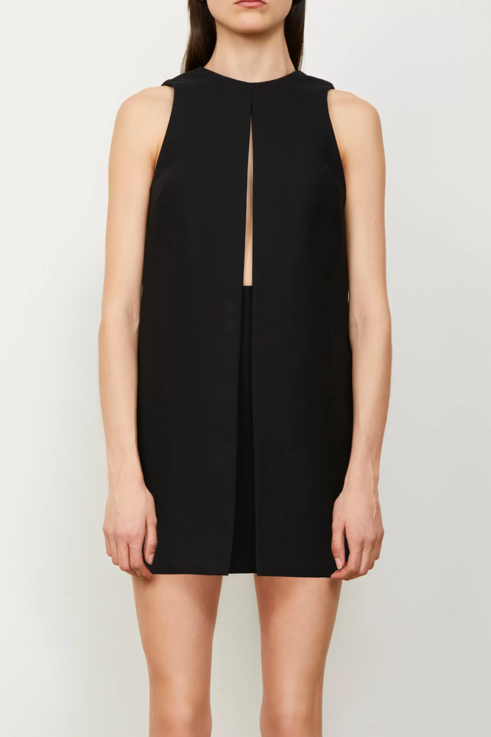 Dresses<Brandon Maxwell The Cory Mini Dress In Black
