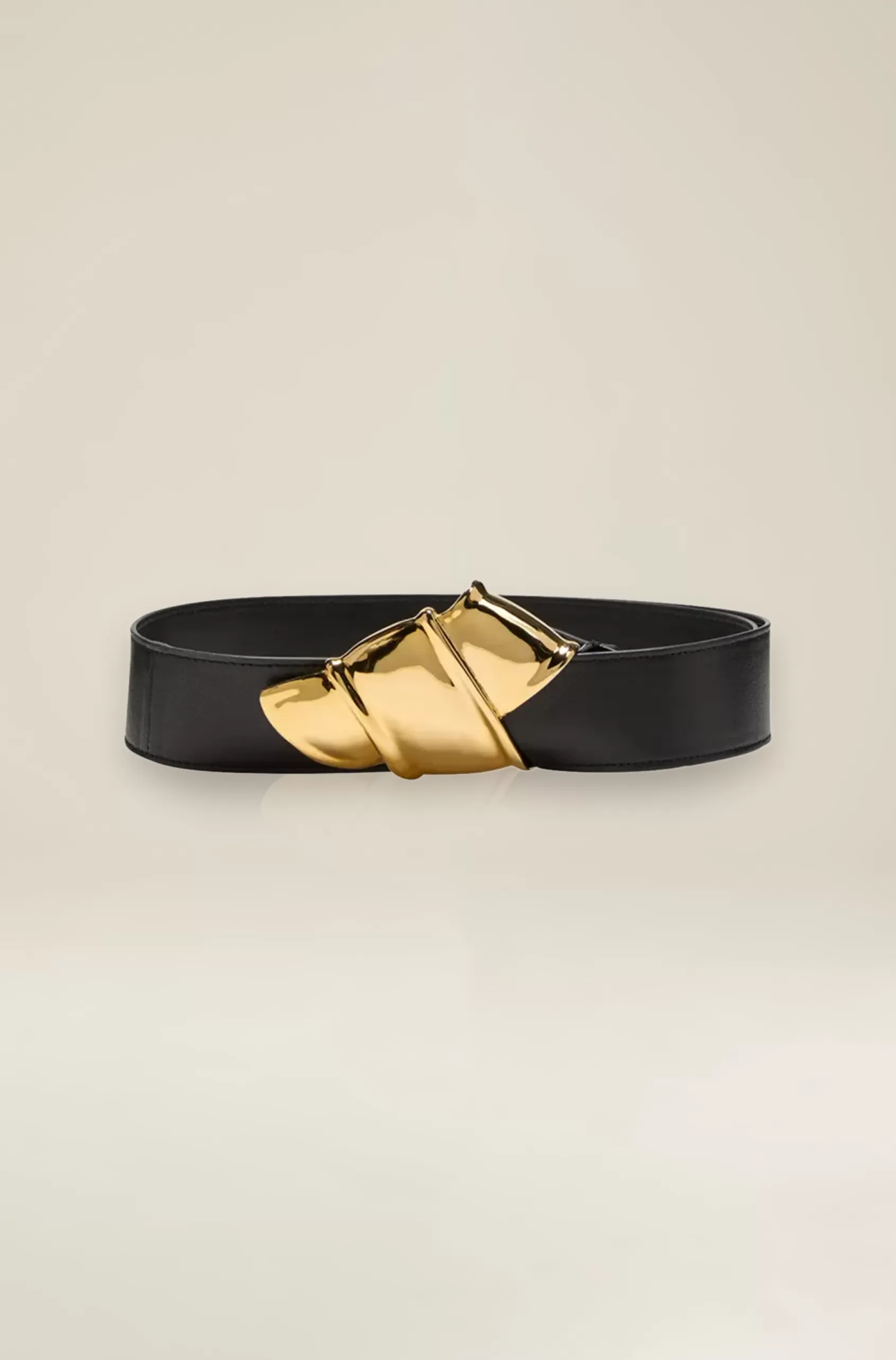 Belts<Brandon Maxwell The Courtney Belt In Black And Gold Black Gold
