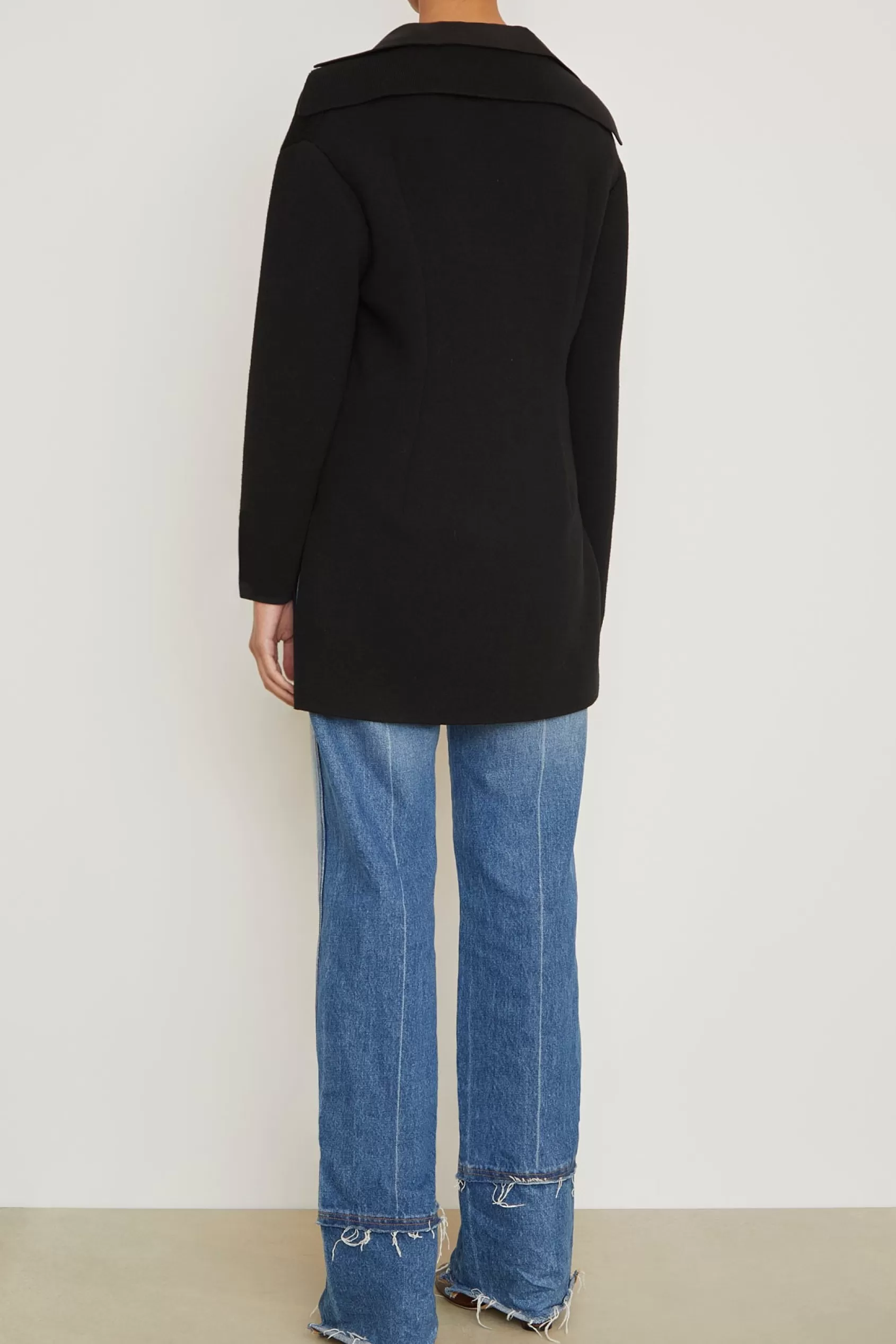 Knitwear<Brandon Maxwell The Luma Polo Top In Black