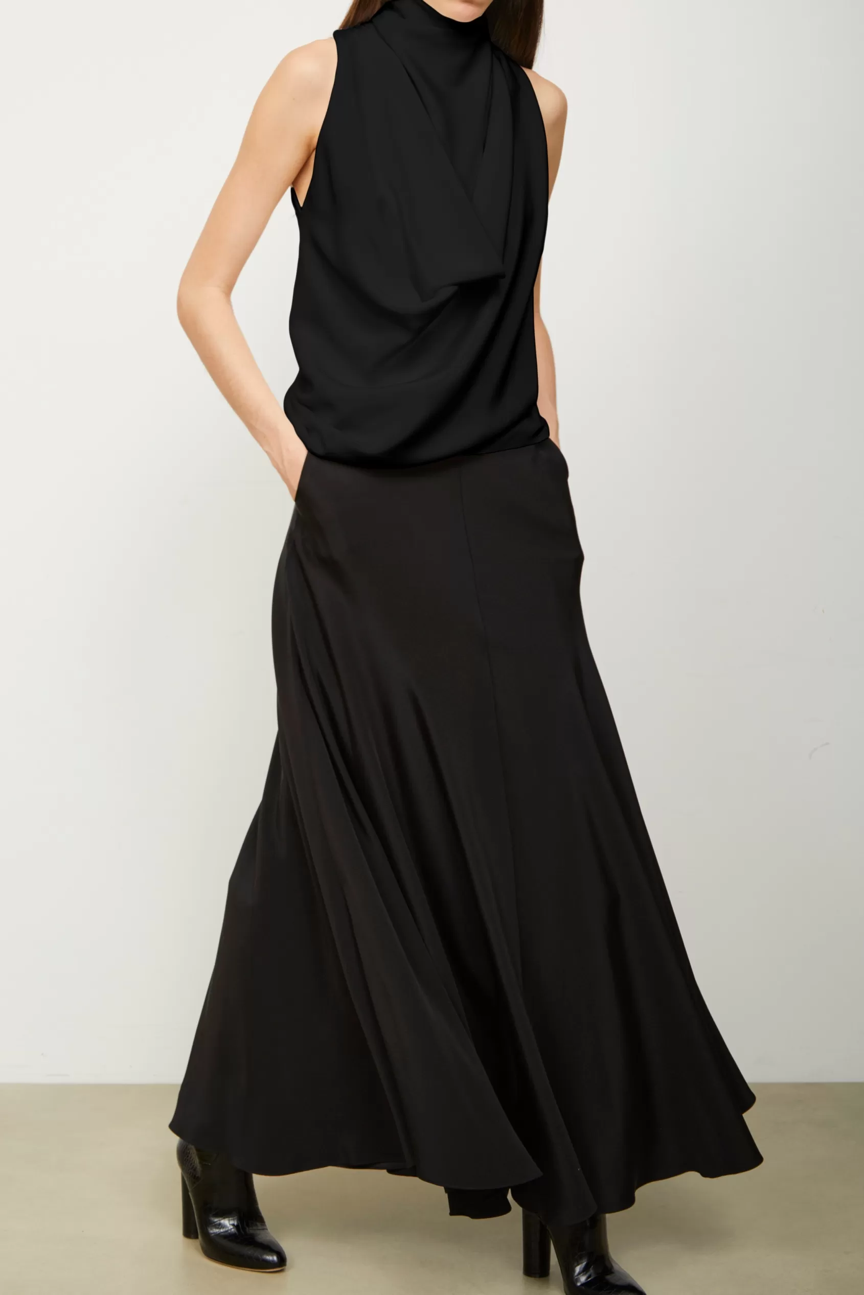 Bottoms<Brandon Maxwell The Millie Skirt In Black