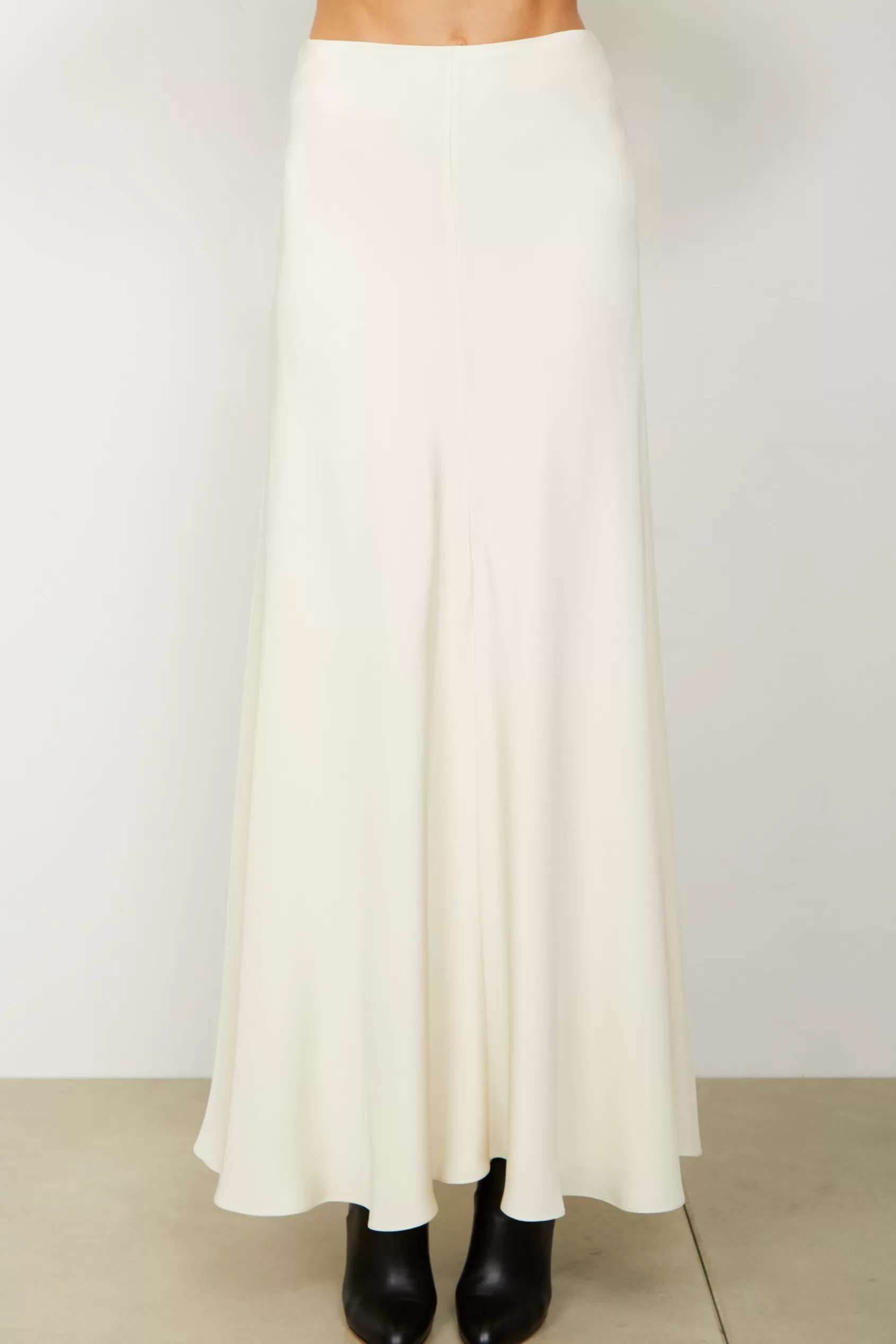 Bottoms<Brandon Maxwell The Millie Skirt In Ivory