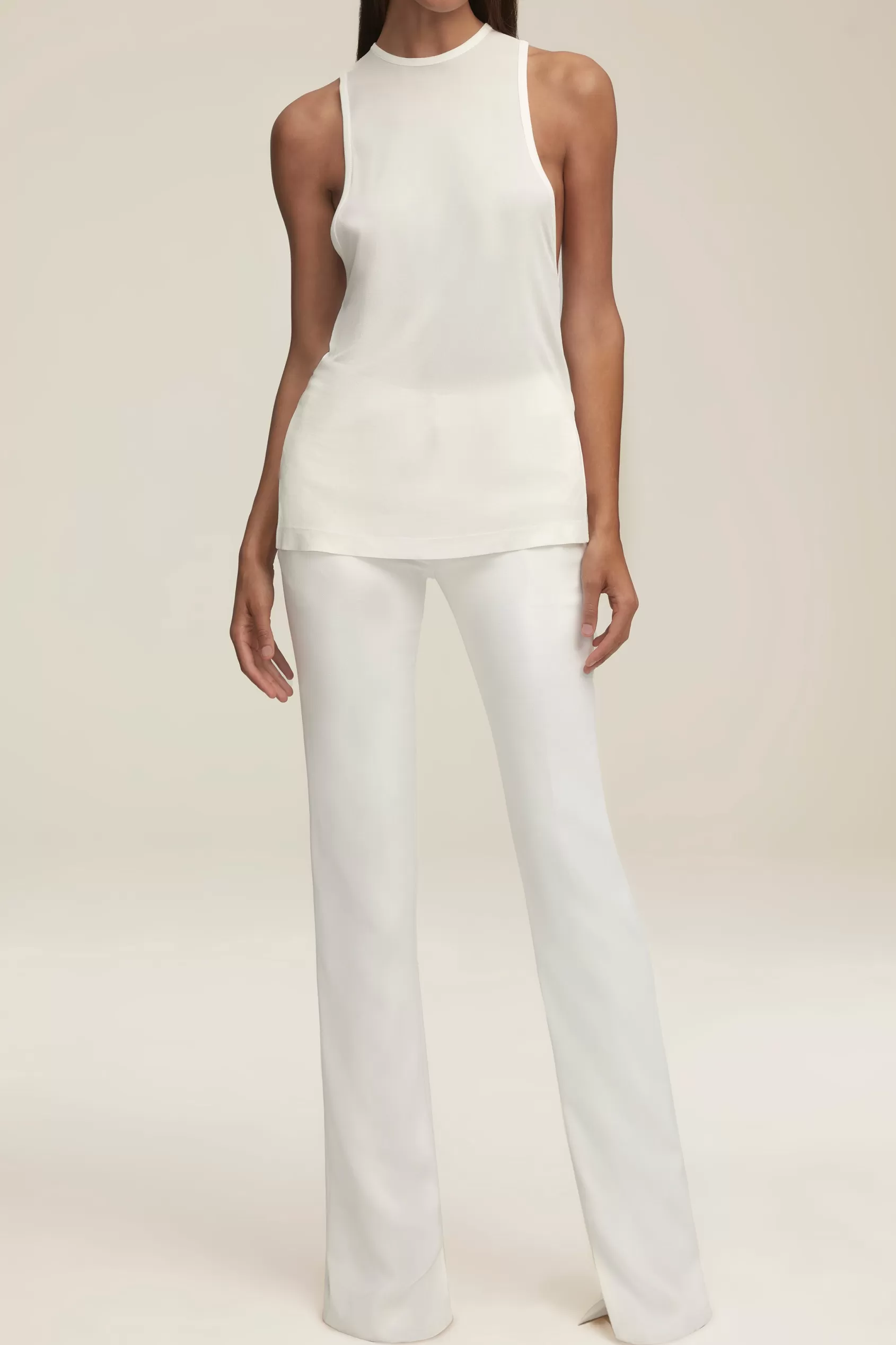 Bottoms<Brandon Maxwell The Peyton Trouser In White