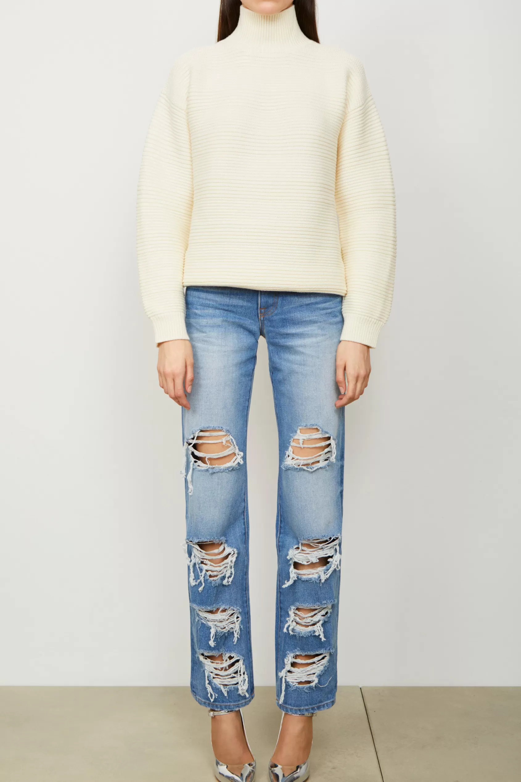 Denim | Bottoms<Brandon Maxwell The Rayssa Jean In Medium Wash