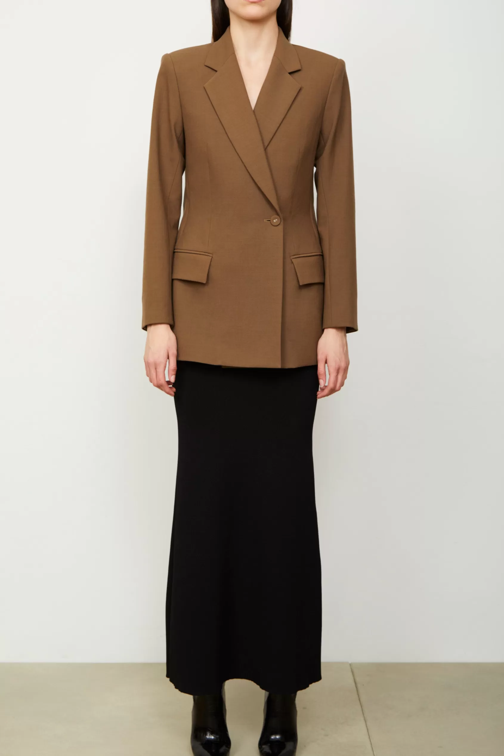 Jackets & Coats<Brandon Maxwell The Riley Jacket In Desert Palm