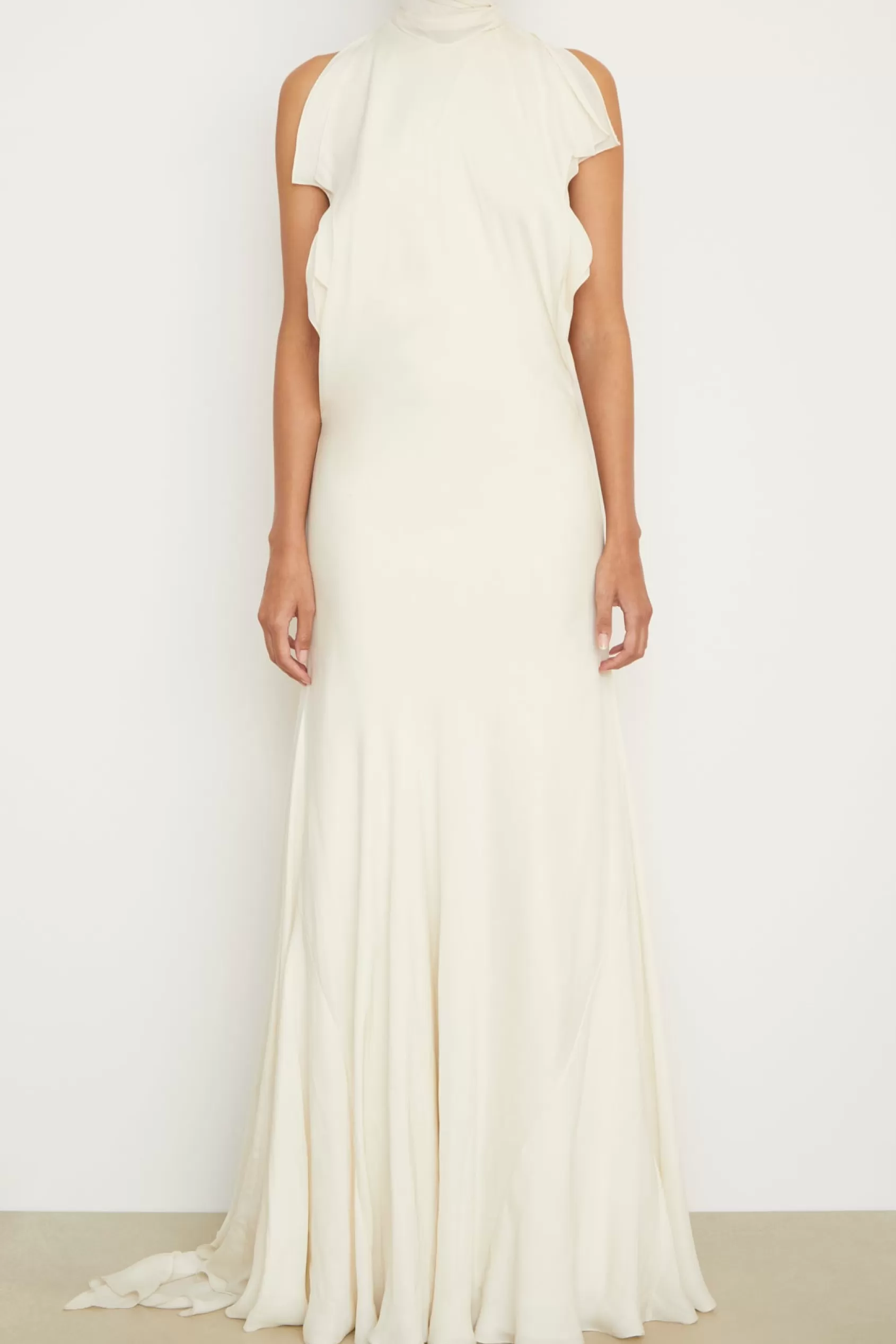 Dresses<Brandon Maxwell The Seraphine Gown In Ivory
