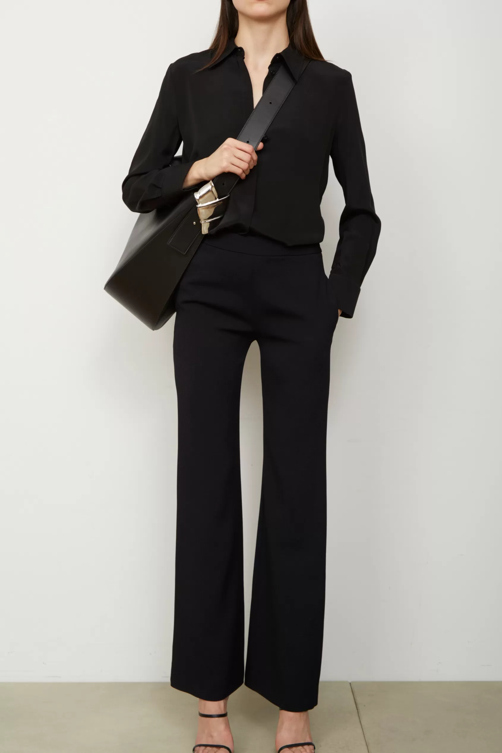 Tops<Brandon Maxwell The Spence Button Down In Black