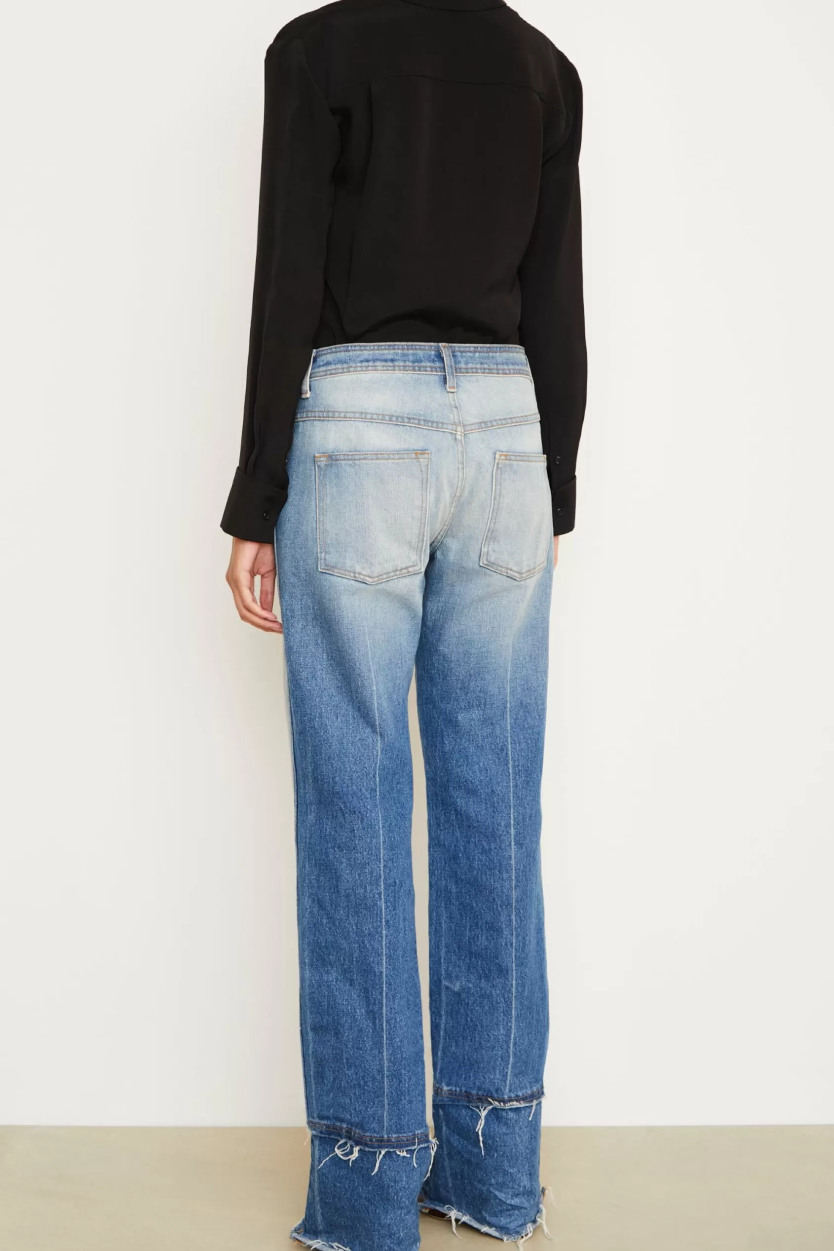 Denim<Brandon Maxwell The Wiley Straight Leg Denim In American Blue